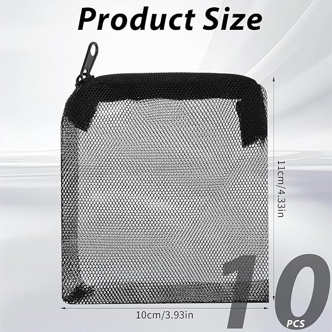 10PCS Aquarium Filter Media Bags, 3x4 Inch Fish Tank Media Mesh Filter Bags - Image 2