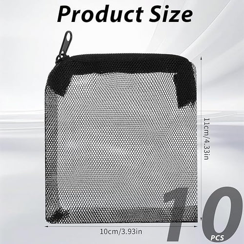 10PCS Aquarium Filter Media Bags, 3x4 Inch Fish Tank Media Mesh Filter Bags - Image 2