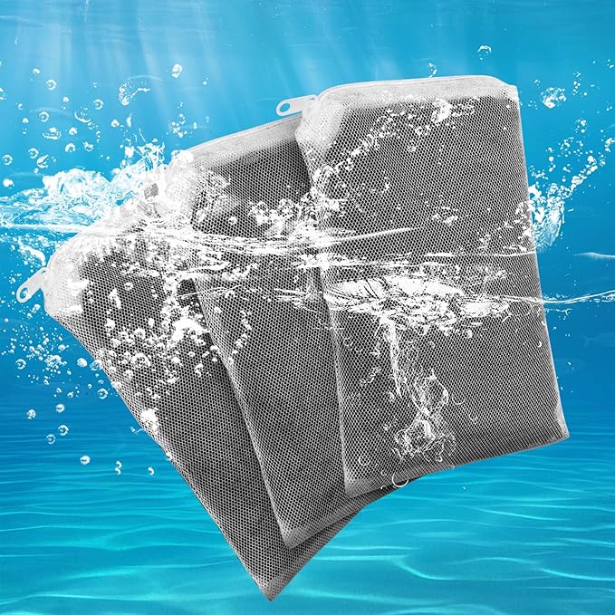 3 Pack 8 Oz Pro-C Aquarium Canister Filter Media Bag - Image 7