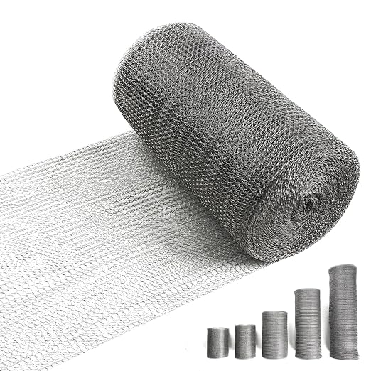 8" X 50 ft 304 Stainless Steel Mesh, Wire Mesh by RyxrhswzpStainlessSteelWireMeshforRodentPlantsGardenHouseandDIY