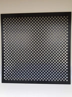 2'x2' Black Plastic Perforated Tile, 5 Pack, - Image 3