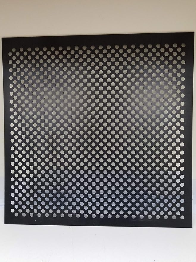 2'x2' Black Plastic Perforated Tile, 3 Pack, - Image 3