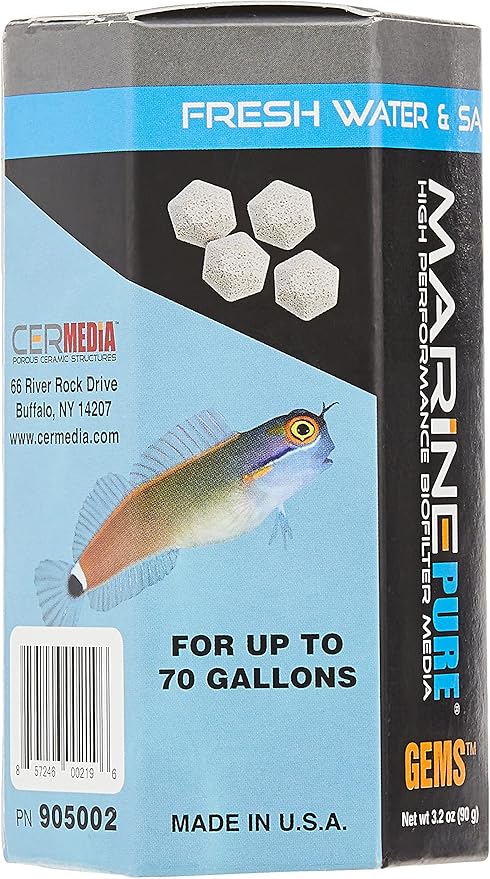 CerMedia MarinePure Marine Pure Biofilter Media Gems - 90g - Image 3